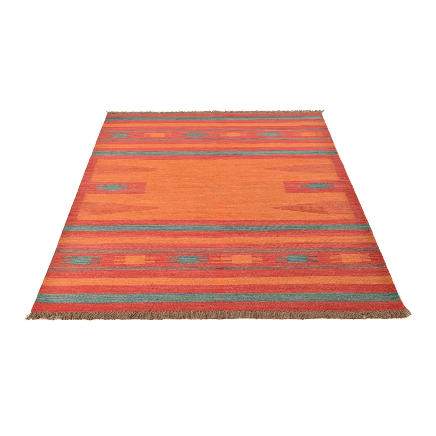 Kelim Teppich - Trendy - 203 x 155 cm - mehrfarbig - Image 5