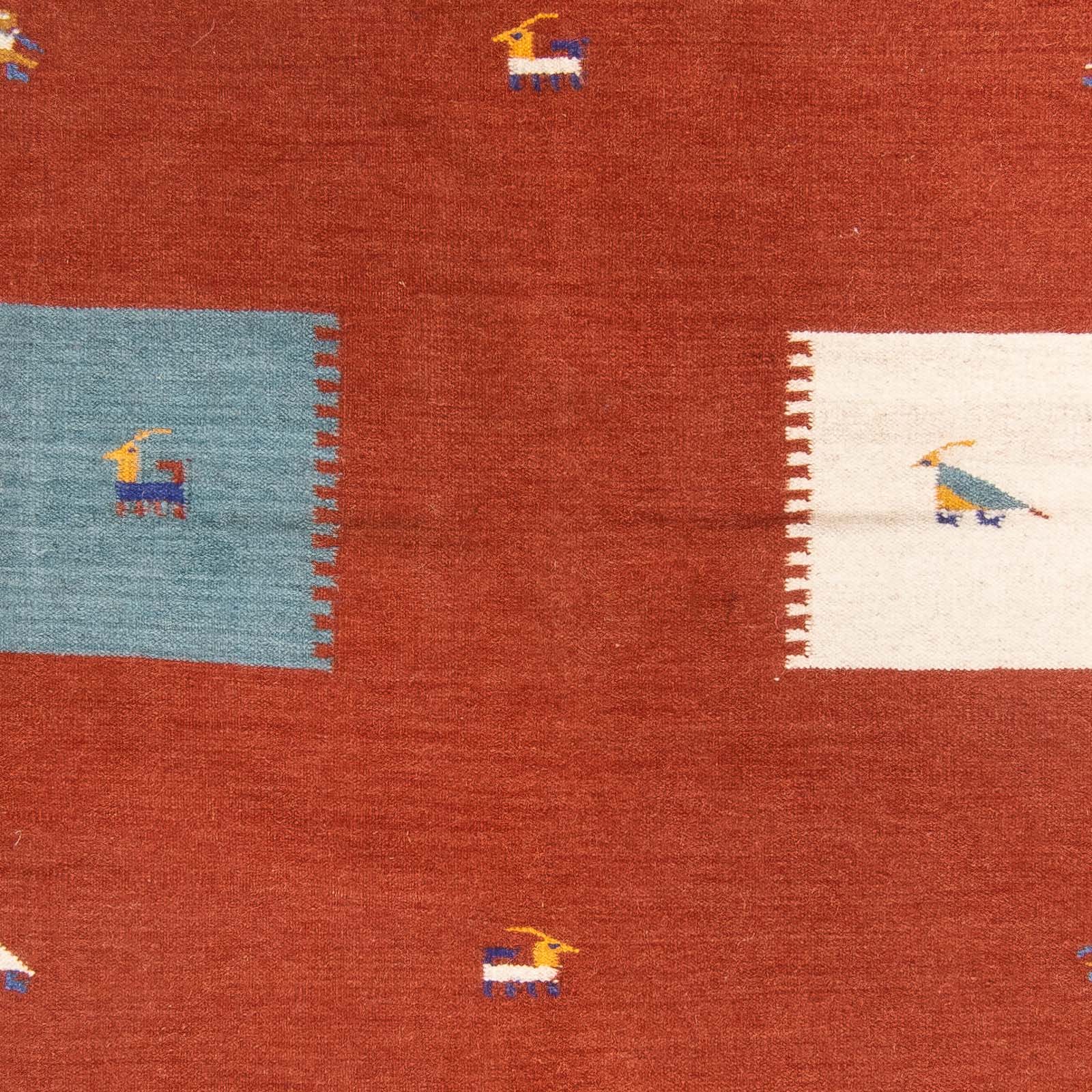 Kelim Teppich - Trendy 240 x 170 cm - dunkelrot - Image 2