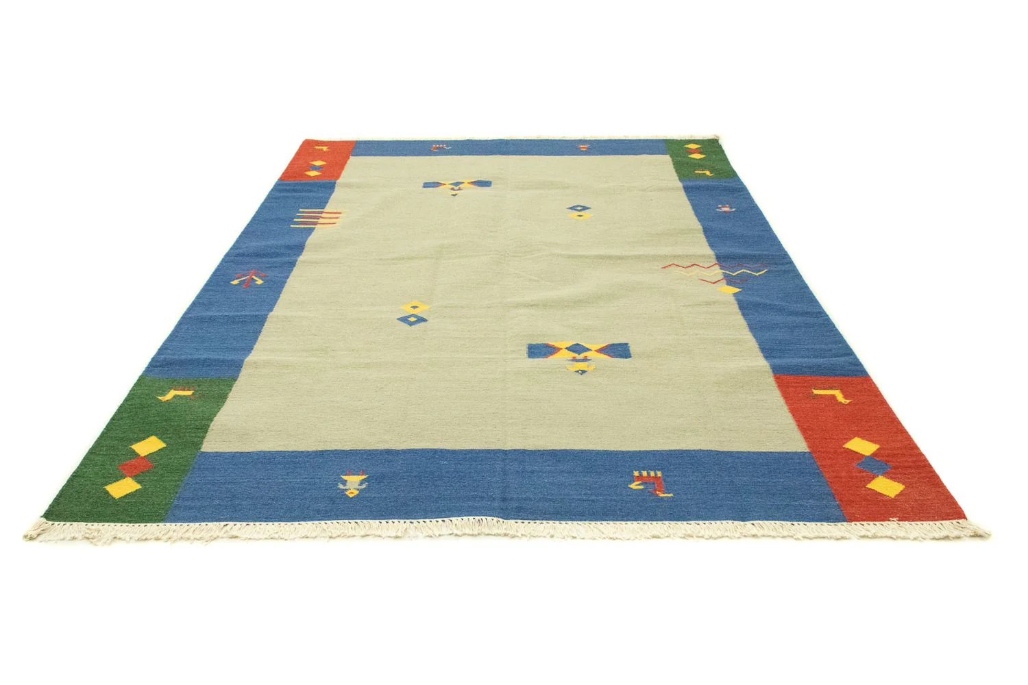 Kelim Teppich - Trendy 300 x 200 cm - grün - Image 5