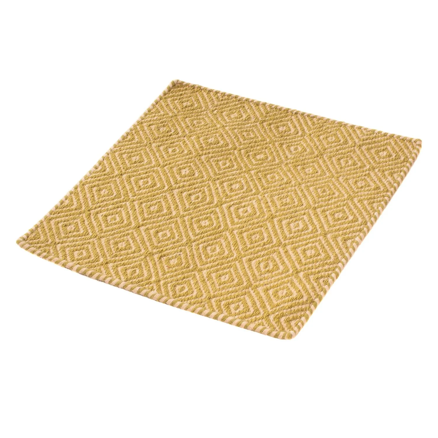 Kelim Teppich - Trendy 47 x 43 cm - gold - Image 4