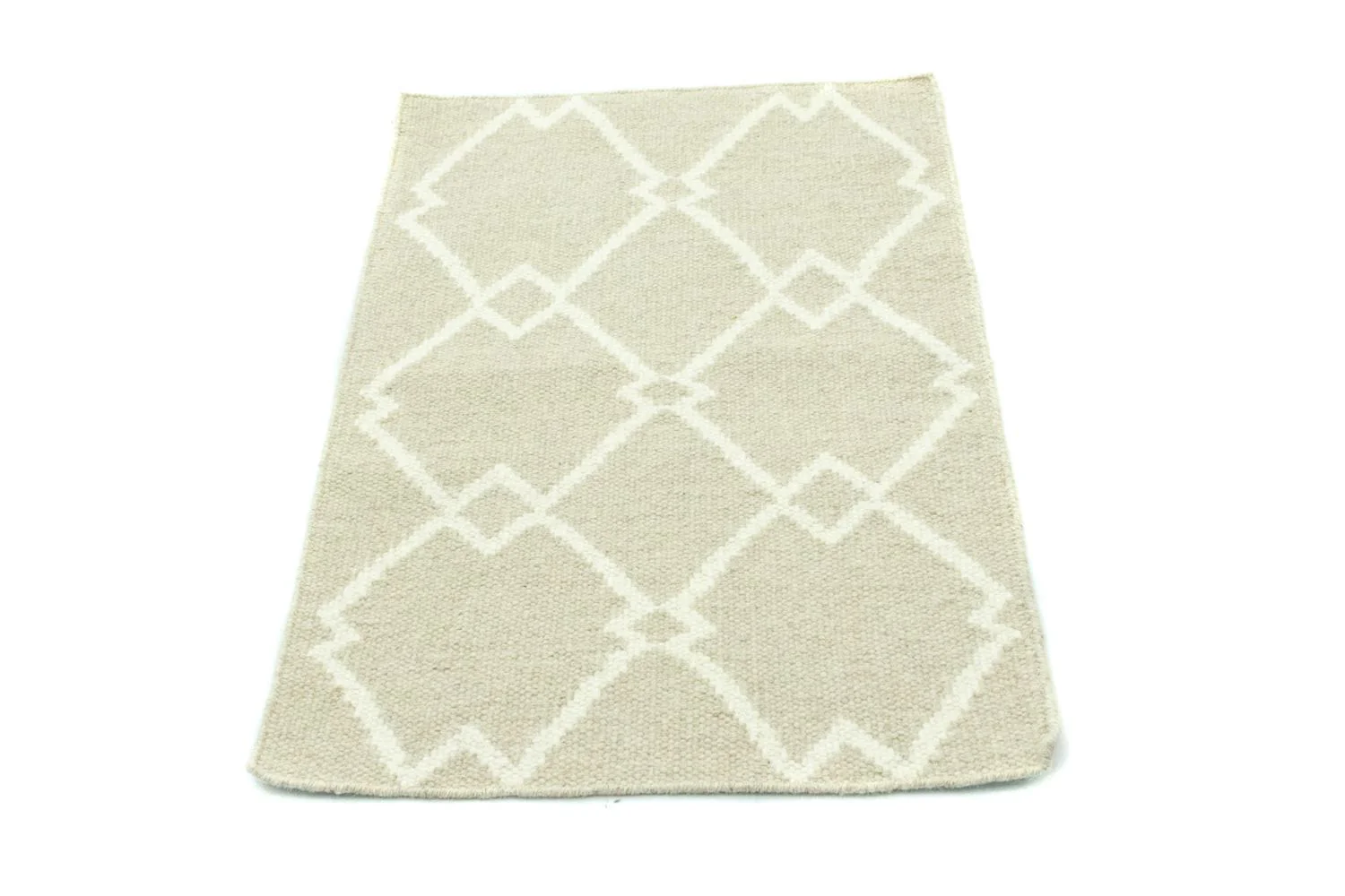 Kelim Modern Teppich 90x60cm - Wollteppich - Image 5