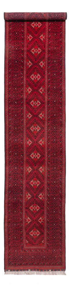 Afghan Teppich 388x77cm - Orientteppich