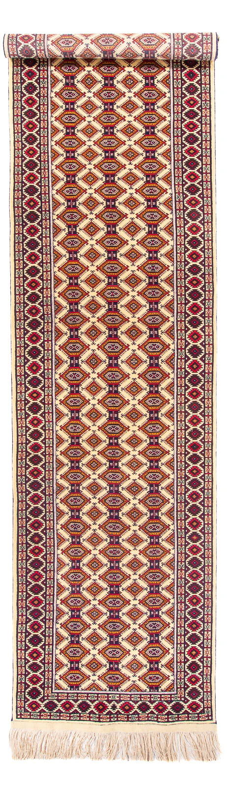 Afghan Teppich 390x90cm - Orientteppich