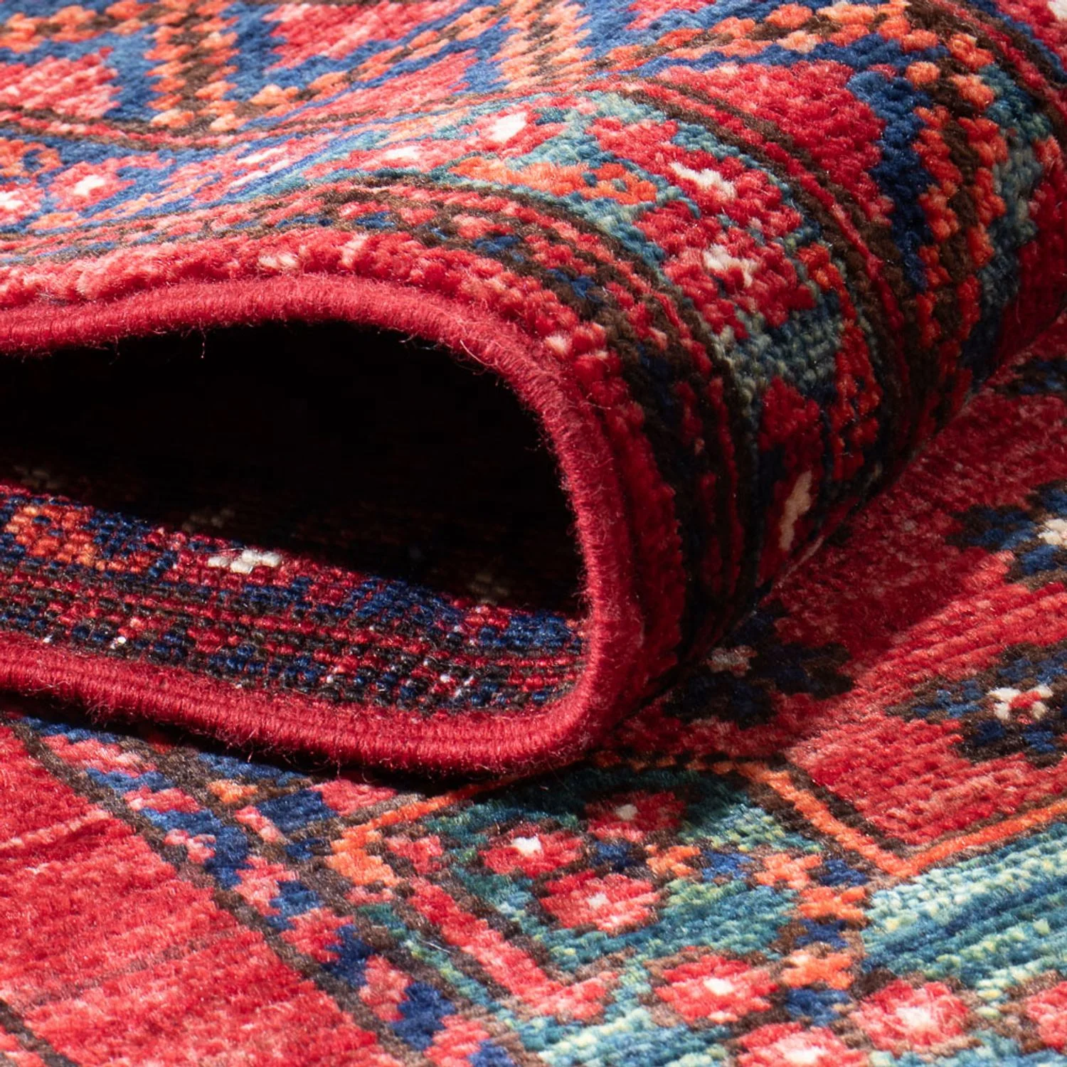 Läufer Afghan - 395 x 77 cm - rot - Image 4