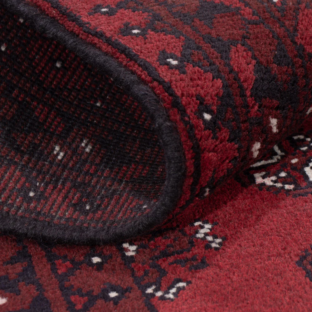 Läufer Afghan - Filpa - 190 x 98 cm - dunkelrot - Image 5