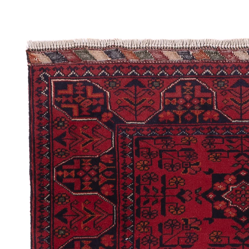 Läufer Afghan - Kunduz - 294 x 84 cm - dunkelrot - Image 3