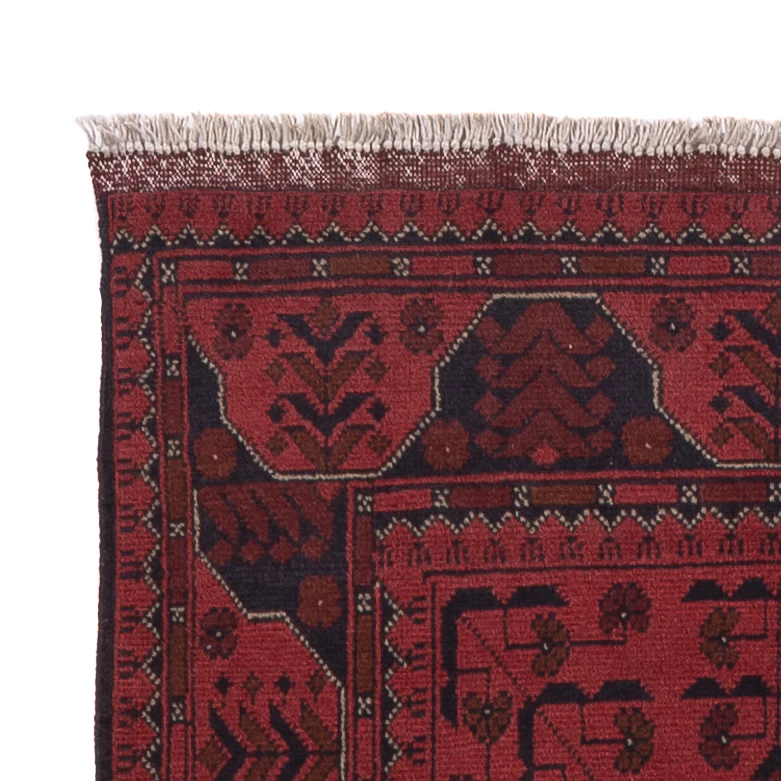 Läufer Afghan - Kunduz - 295 x 79 cm - dunkelrot - Image 3