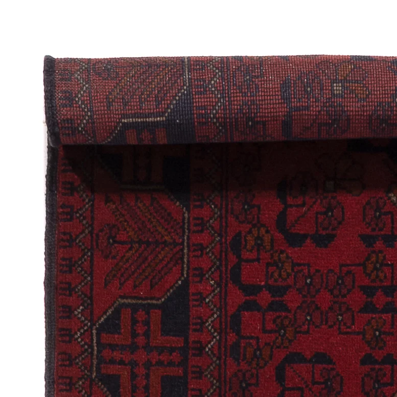 Läufer Afghan - Kunduz - 390 x 80 cm - dunkelrot - Image 3