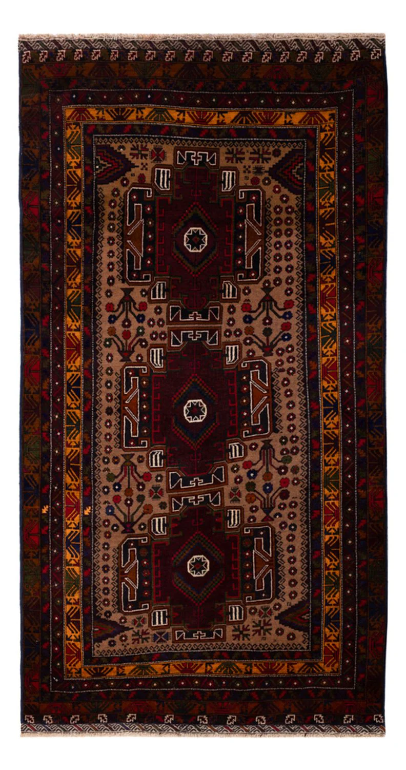 Läufer Belutsch - 209 x 107 cm - rost
