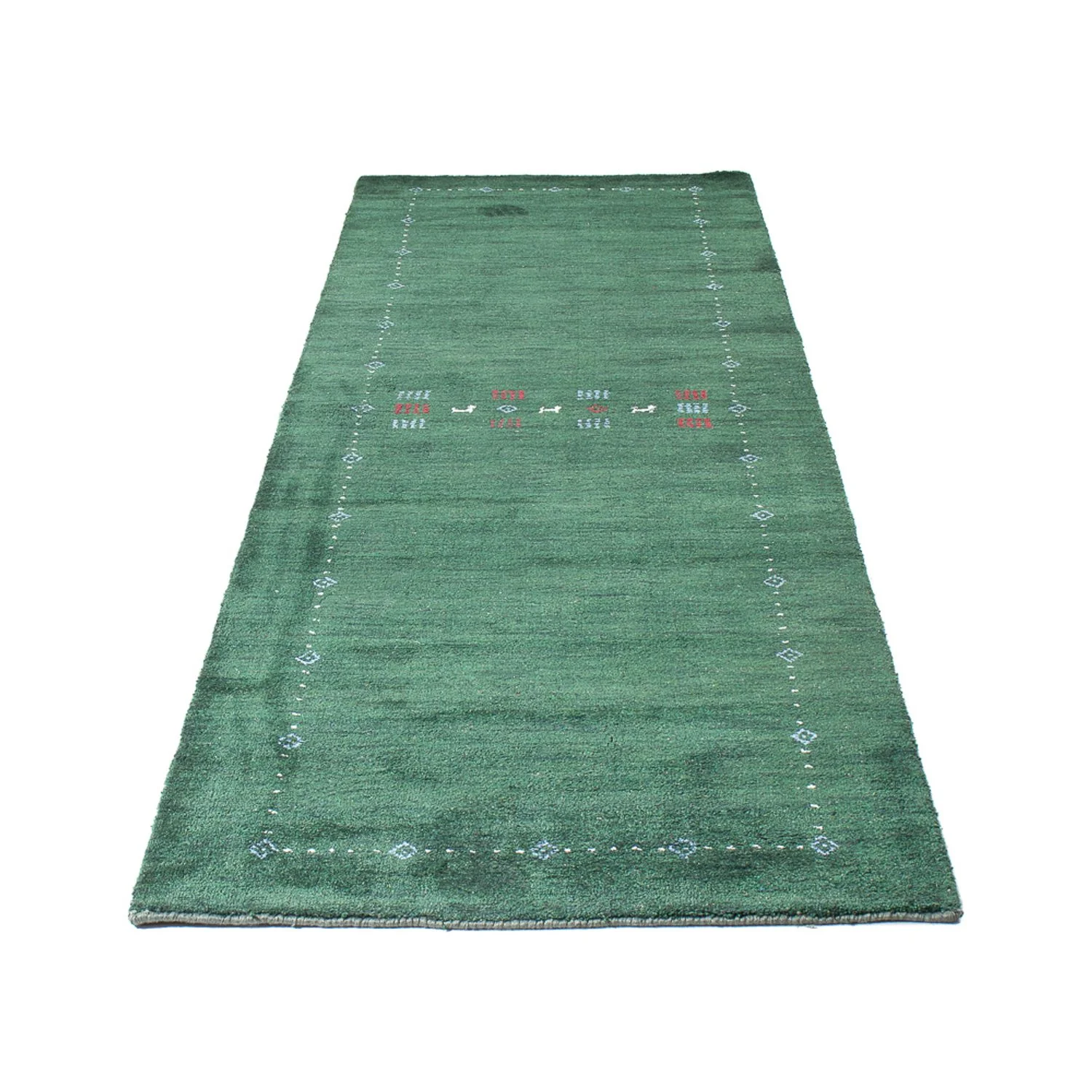Läufer Gabbeh - Indus - 300 x 80 cm - grün - Image 5