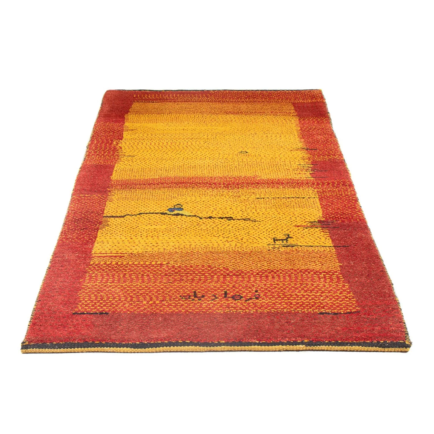 Gabbeh Persisch Teppich 188x88cm - Perserteppich Wollteppich - Image 5