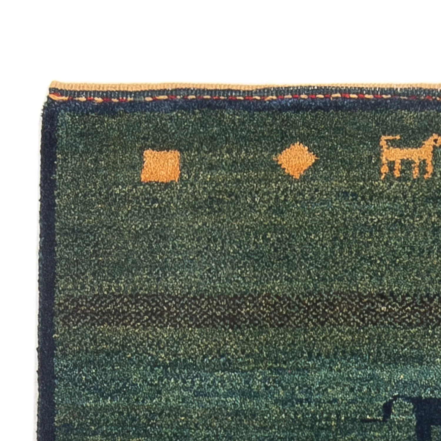 Gabbeh Persisch Teppich 195x87cm - Perserteppich Wollteppich - Image 3