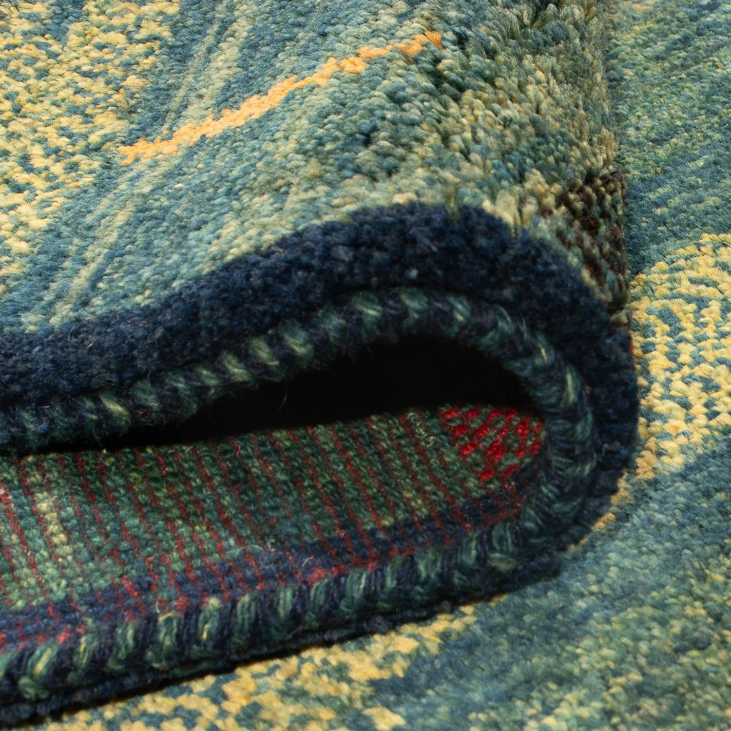 Gabbeh Persisch Teppich 195x87cm - Perserteppich Wollteppich - Image 4