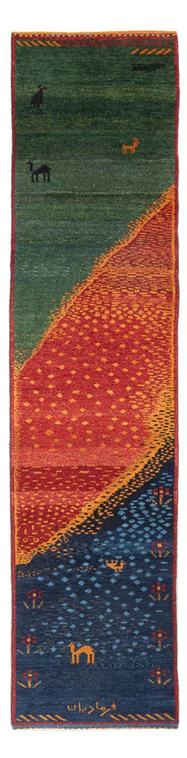 Gabbeh Persisch Teppich 285x68cm - Perserteppich Wollteppich