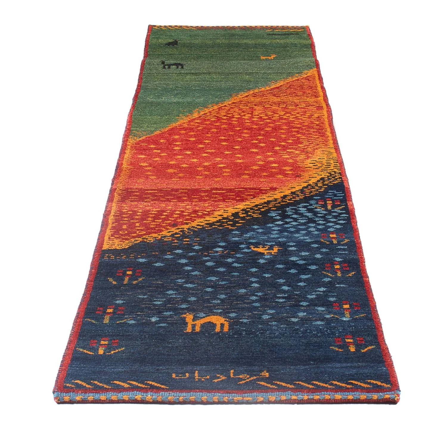 Gabbeh Persisch Teppich 285x68cm - Perserteppich Wollteppich - Image 5
