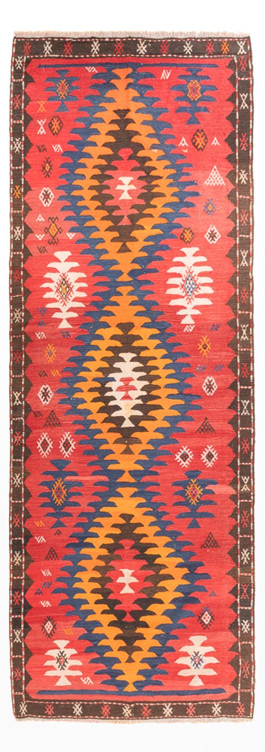 Läufer Kelim - Old - 430 x 155 cm - rot