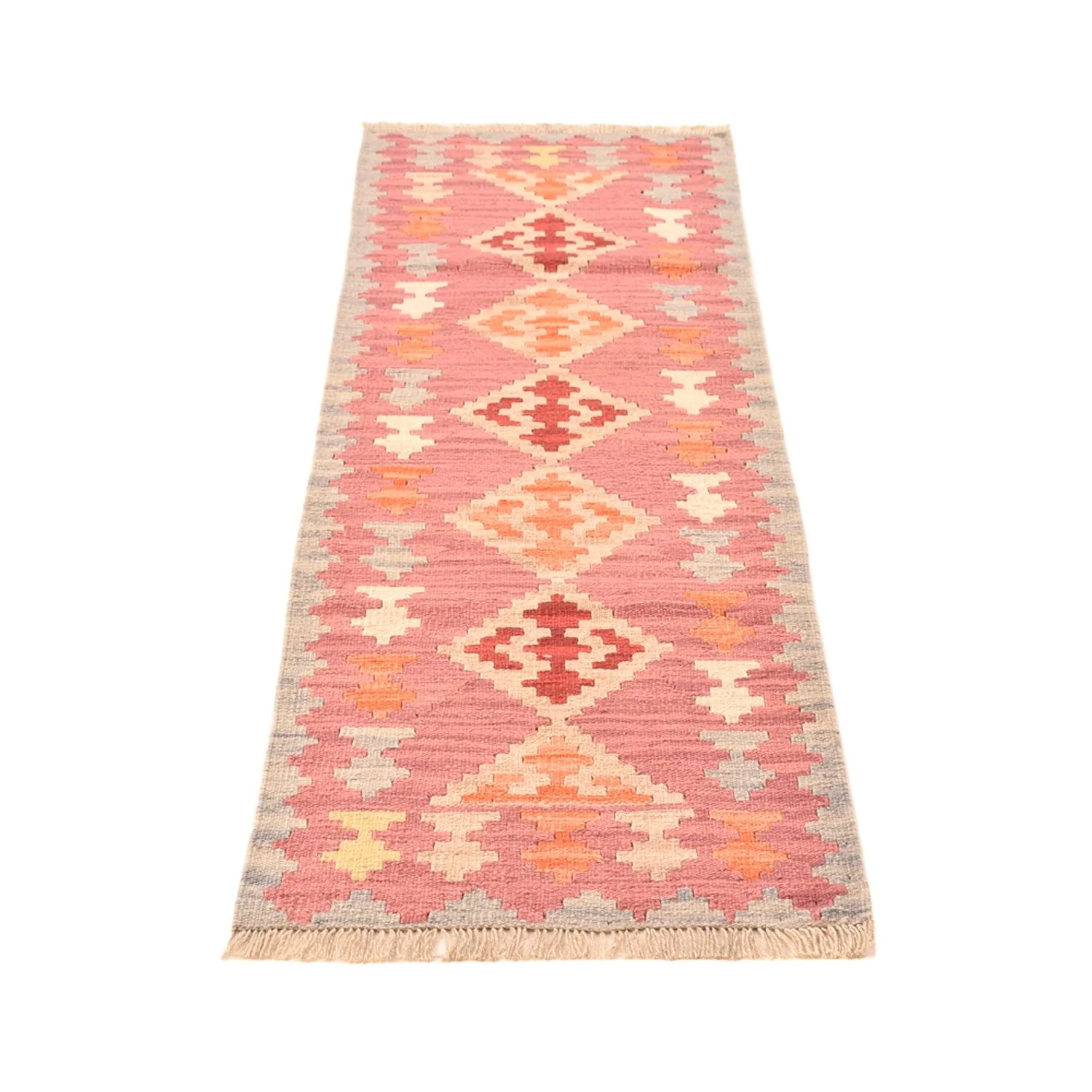 Läufer Kelim - Oriental - 197 x 63 cm - mehrfarbig - Image 5