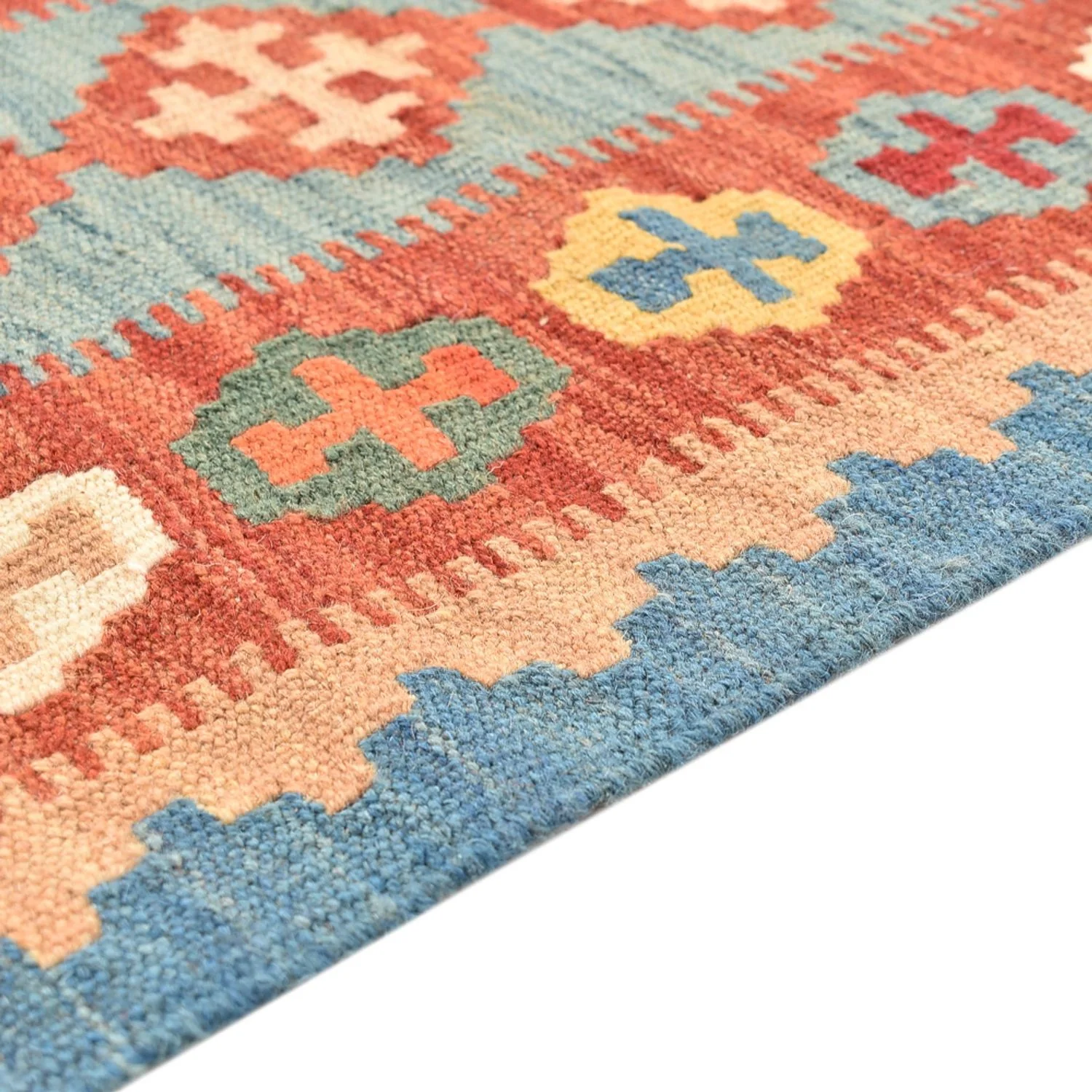 Läufer Kelim - Oriental - 198 x 61 cm - mehrfarbig - Image 3