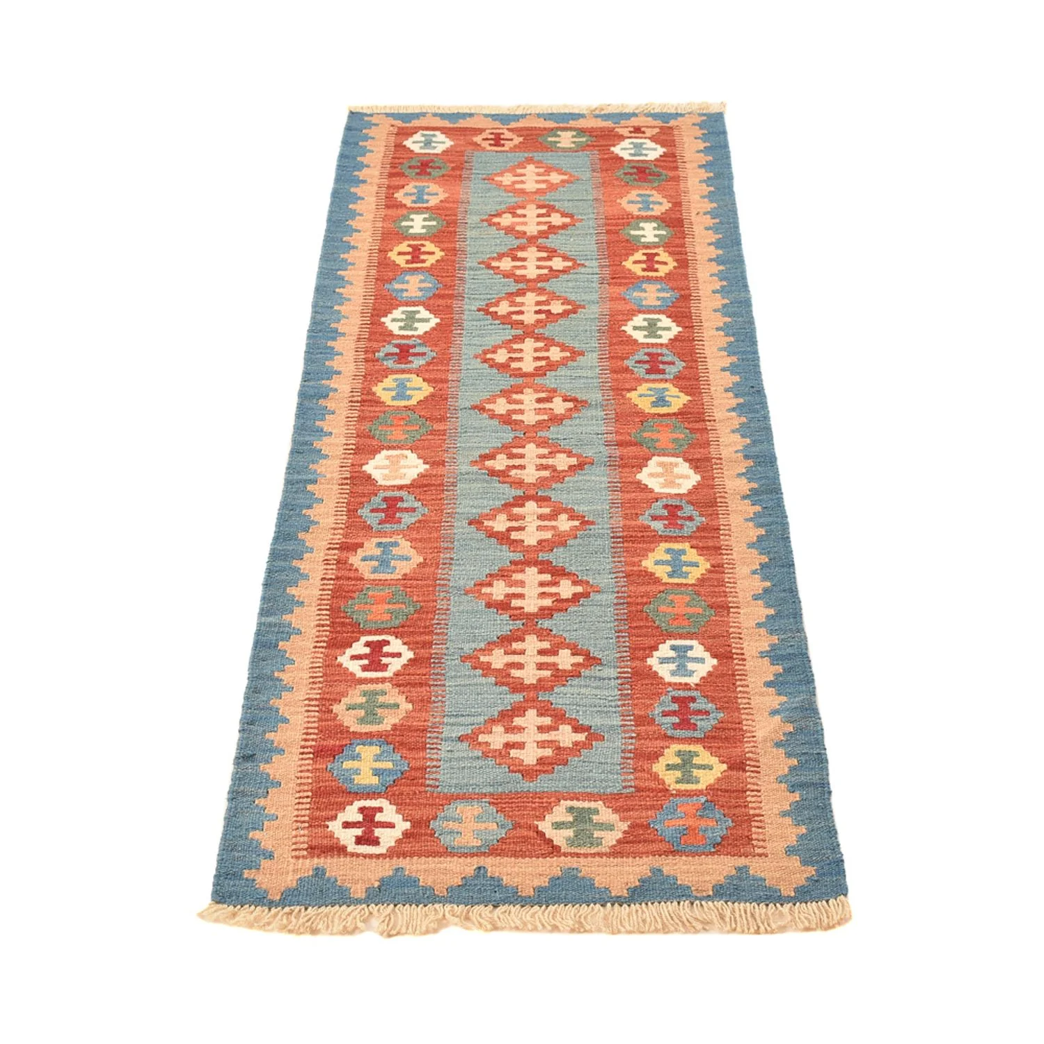 Läufer Kelim - Oriental - 198 x 61 cm - mehrfarbig - Image 5