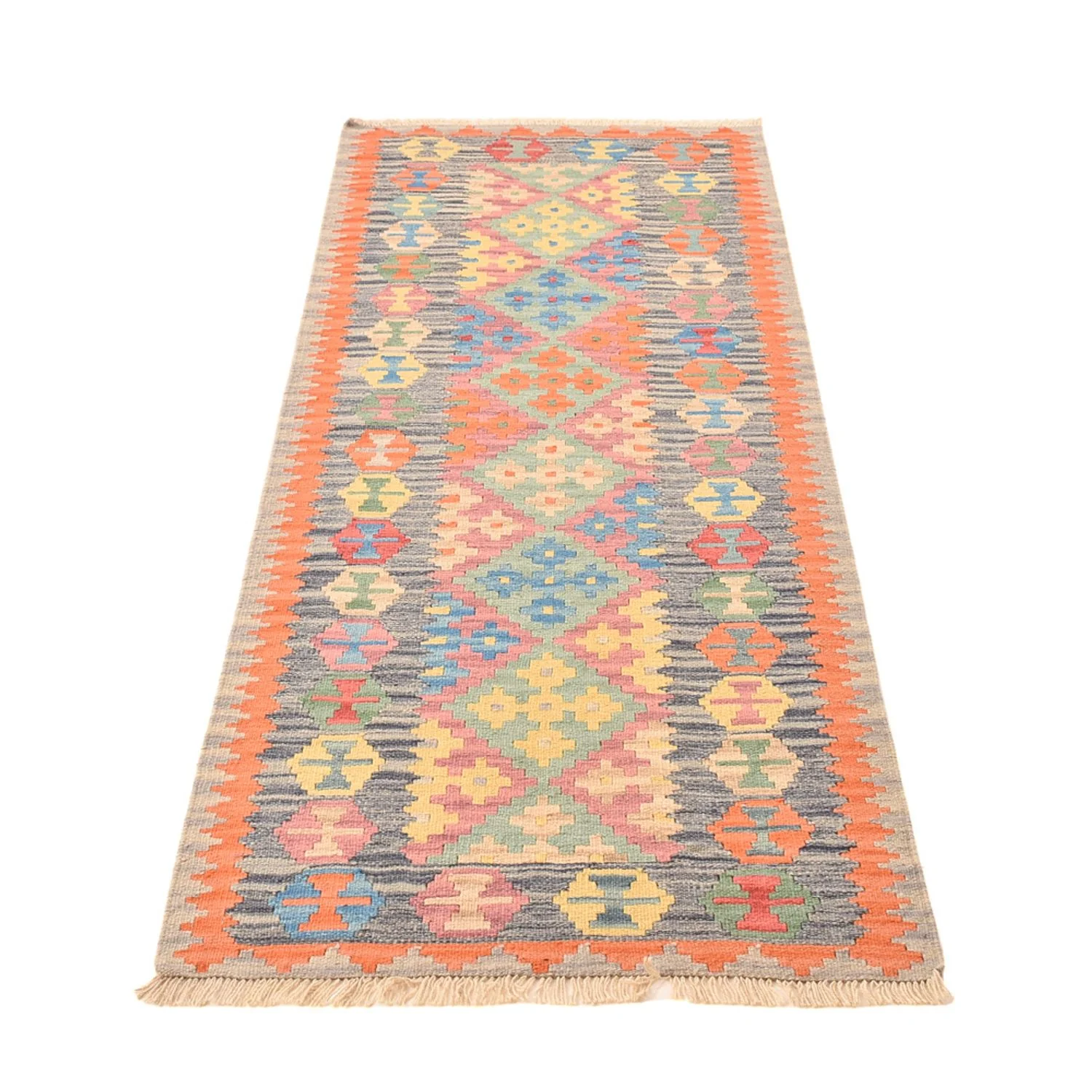 Kelim Fars Teppich 237x84cm - Image 5