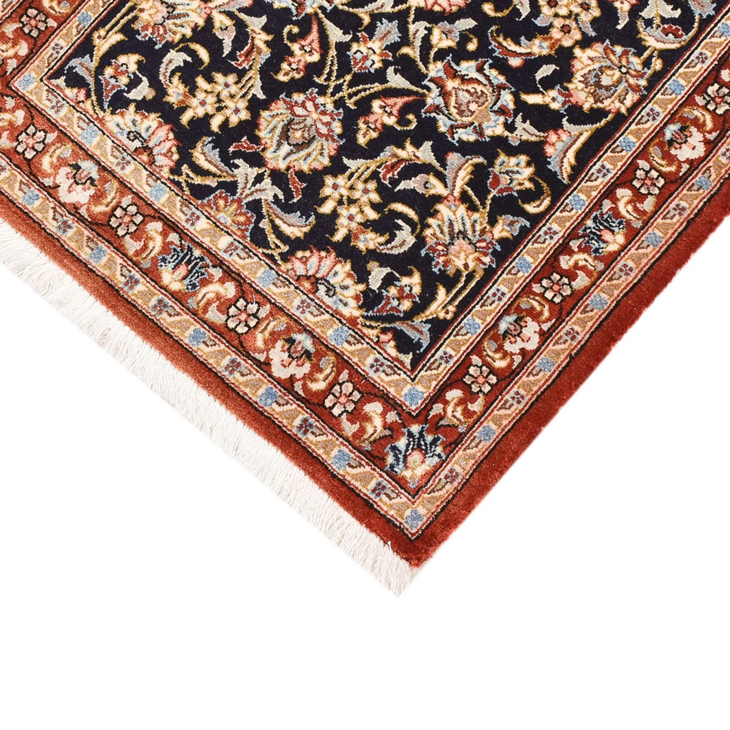 Läufer Perser - Ghom - Royal - 155 x 55 cm - dunkelblau - Image 2