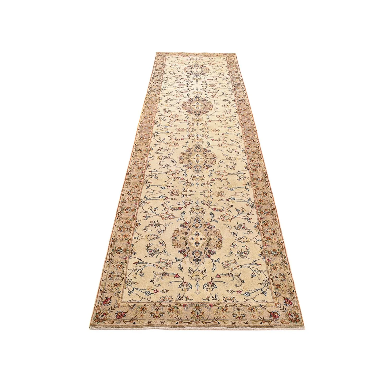 Läufer Perser - Keshan - 385 x 98 cm - beige - Image 5