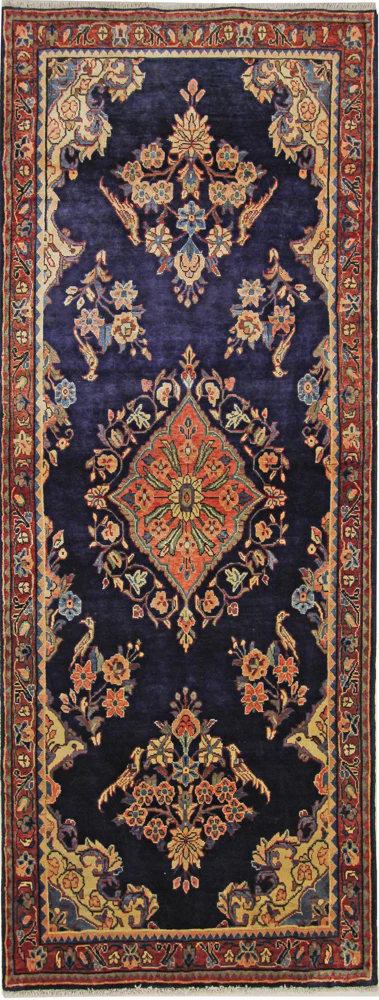 Läufer Perser - Nomadic - 297 x 111 cm - dunkelblau