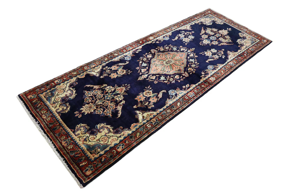 Läufer Perser - Nomadic - 297 x 111 cm - dunkelblau - Image 2