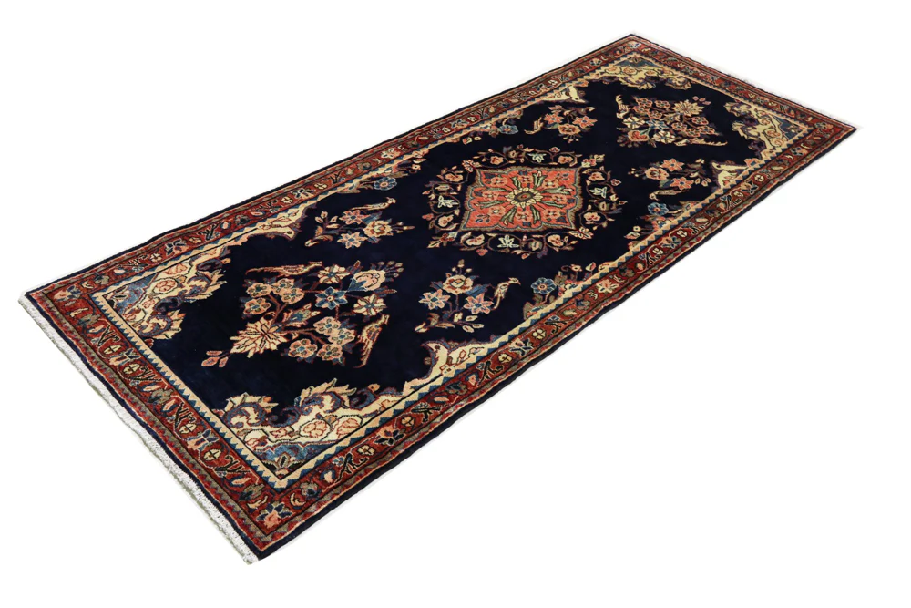 Läufer Perser - Nomadic - 297 x 111 cm - dunkelblau - Image 3