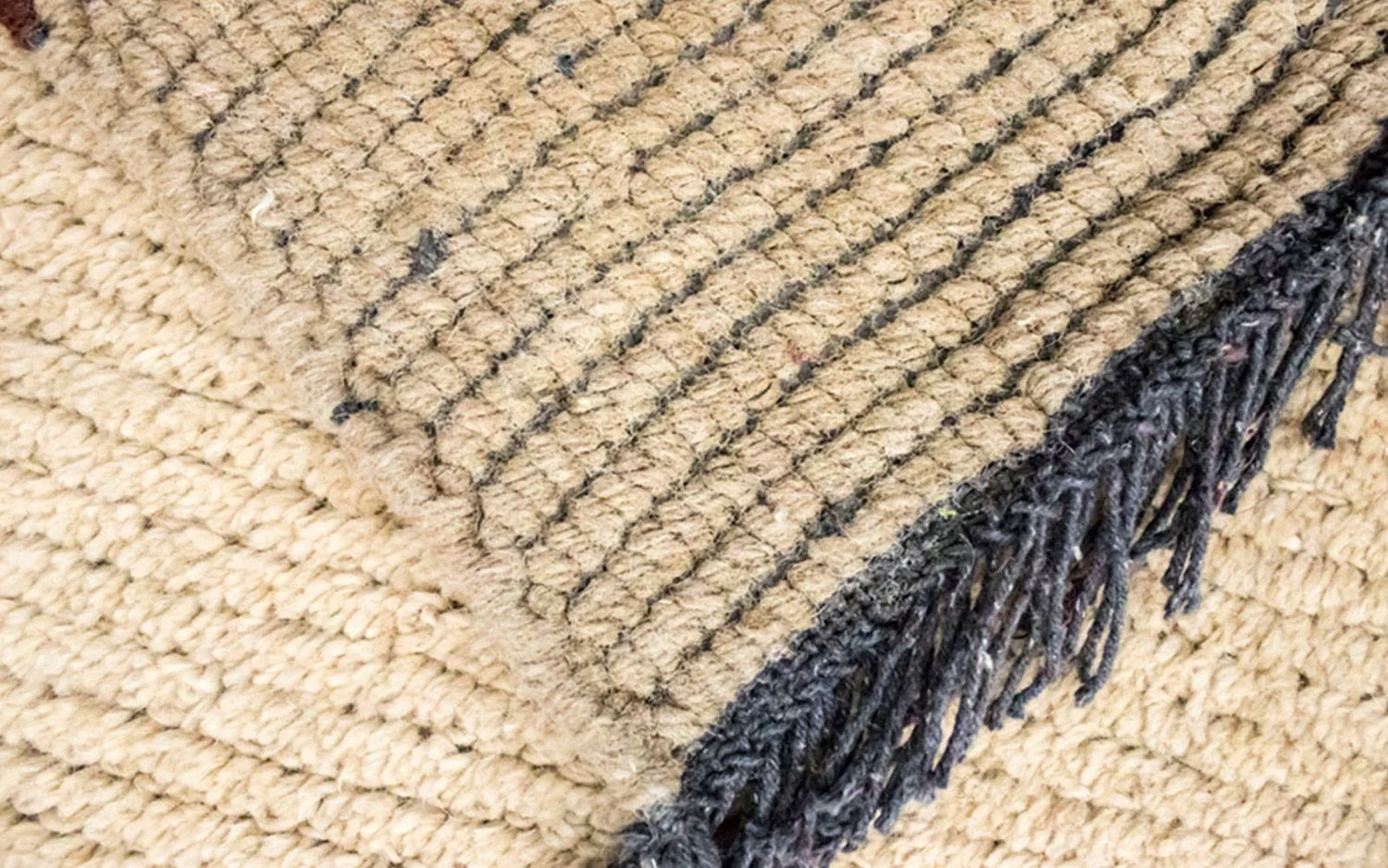 Nepal Teppich 140 x 70 cm - beige - Image 3