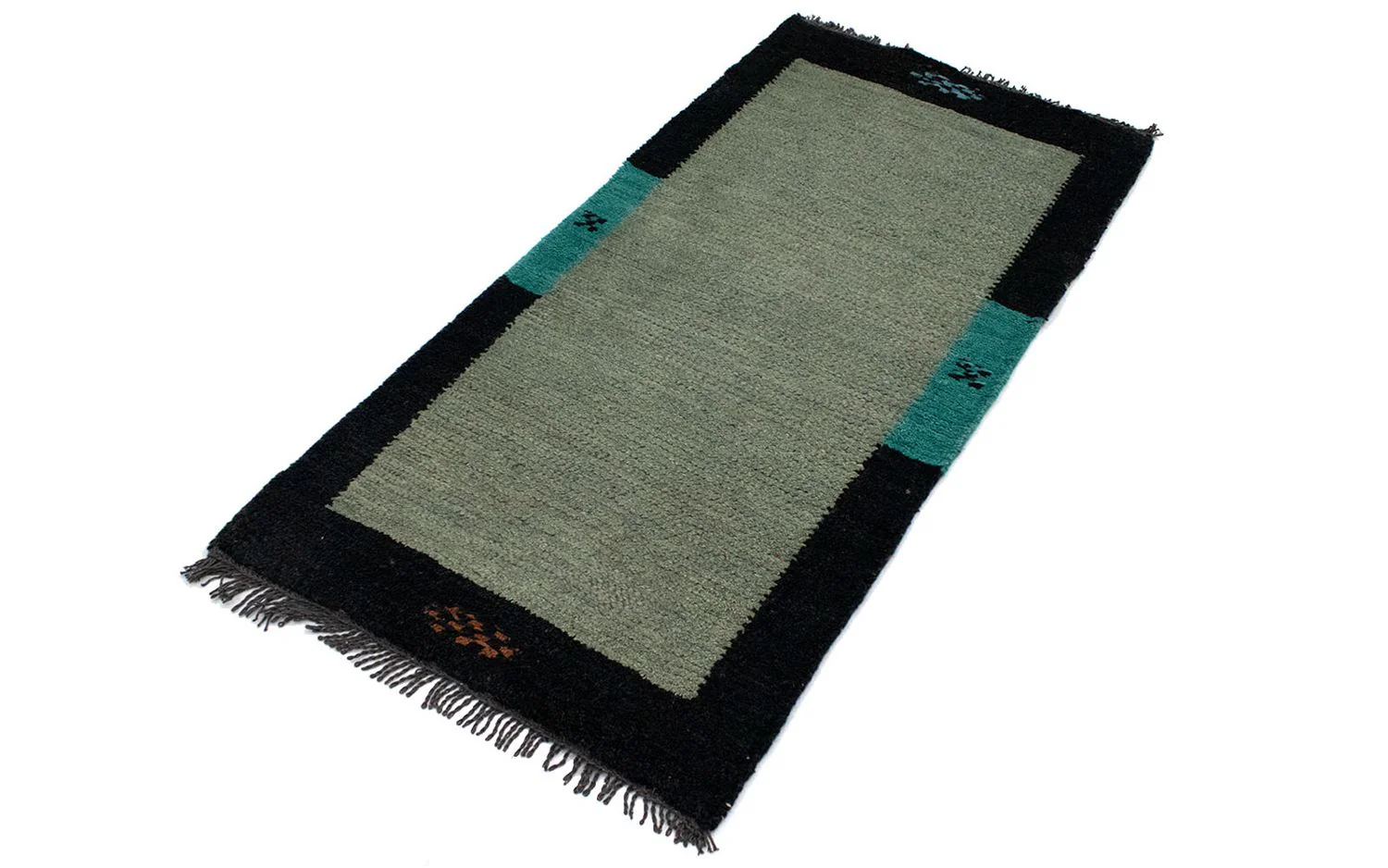 Nepal Teppich 140 x 70 cm - grau - Image 4