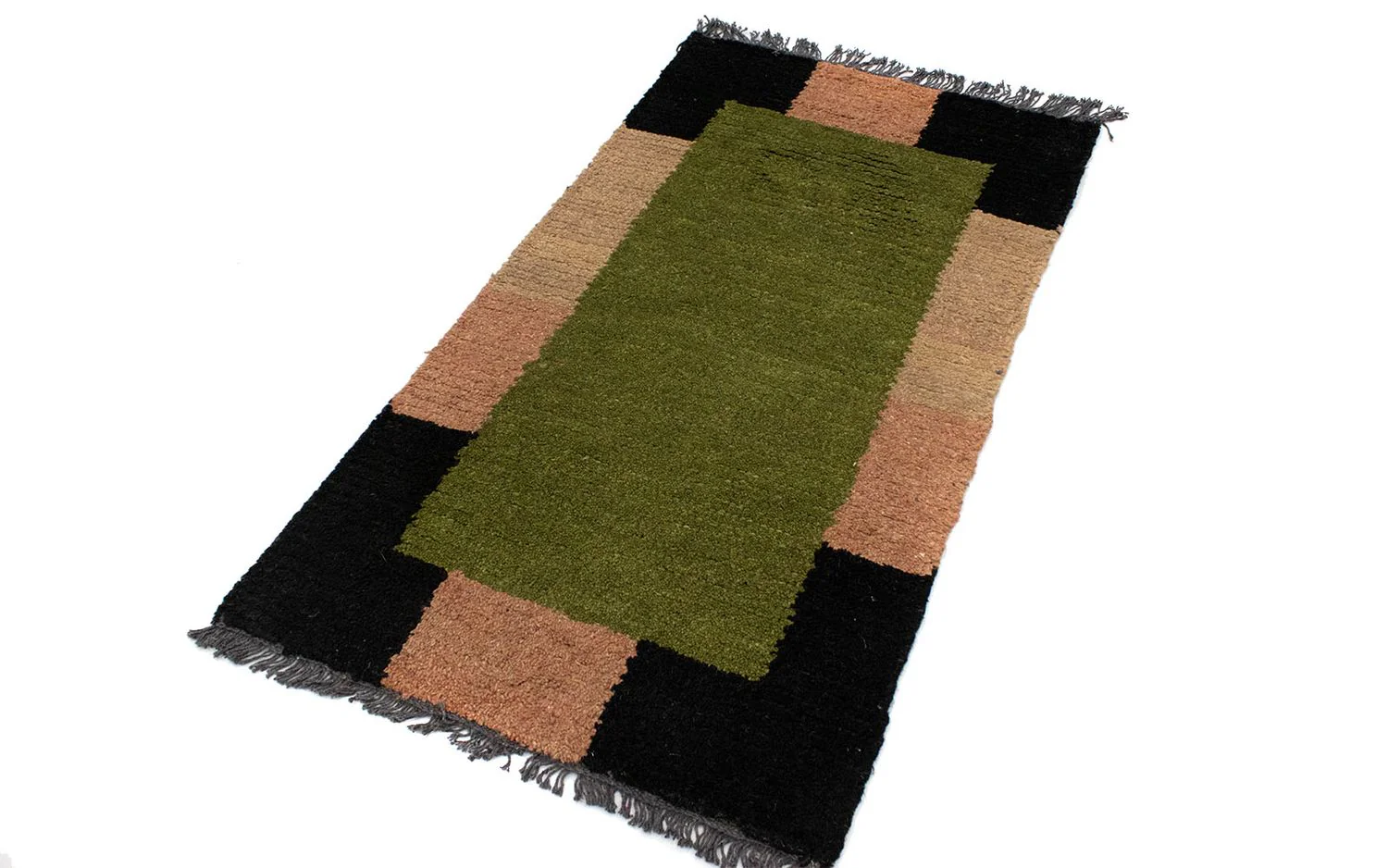 Nepal Teppich 140 x 70 cm - grün - Image 3