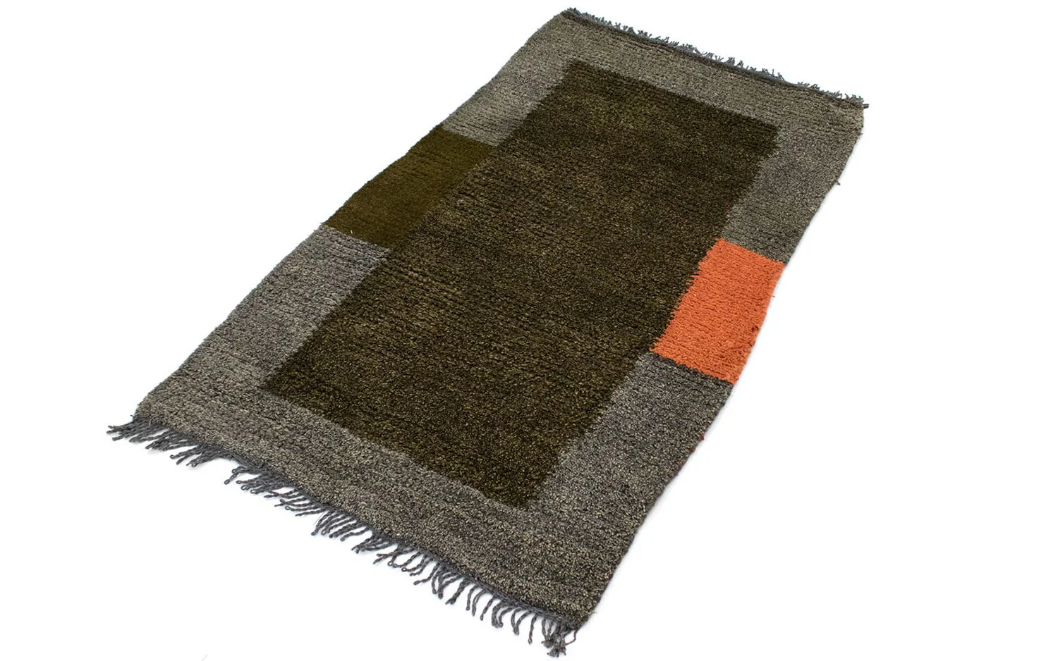 Nepal Teppich 140 x 70 cm - grün - Image 4
