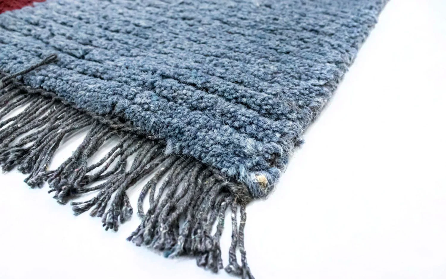 Nepal Teppich 140 x 70 cm - hellblau - Image 2