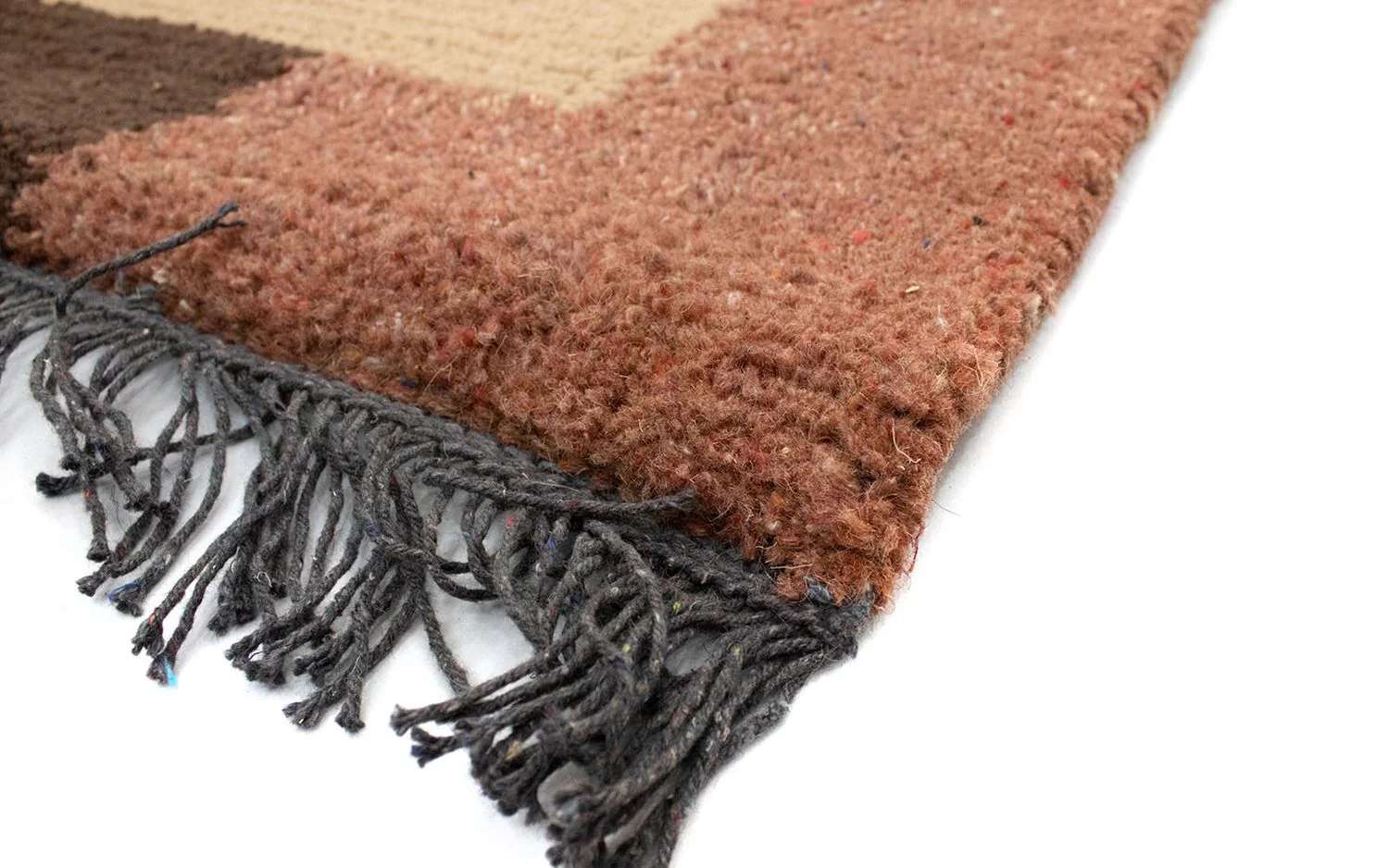 Nepal Teppich 140 x 70 cm - hellbraun - Image 4