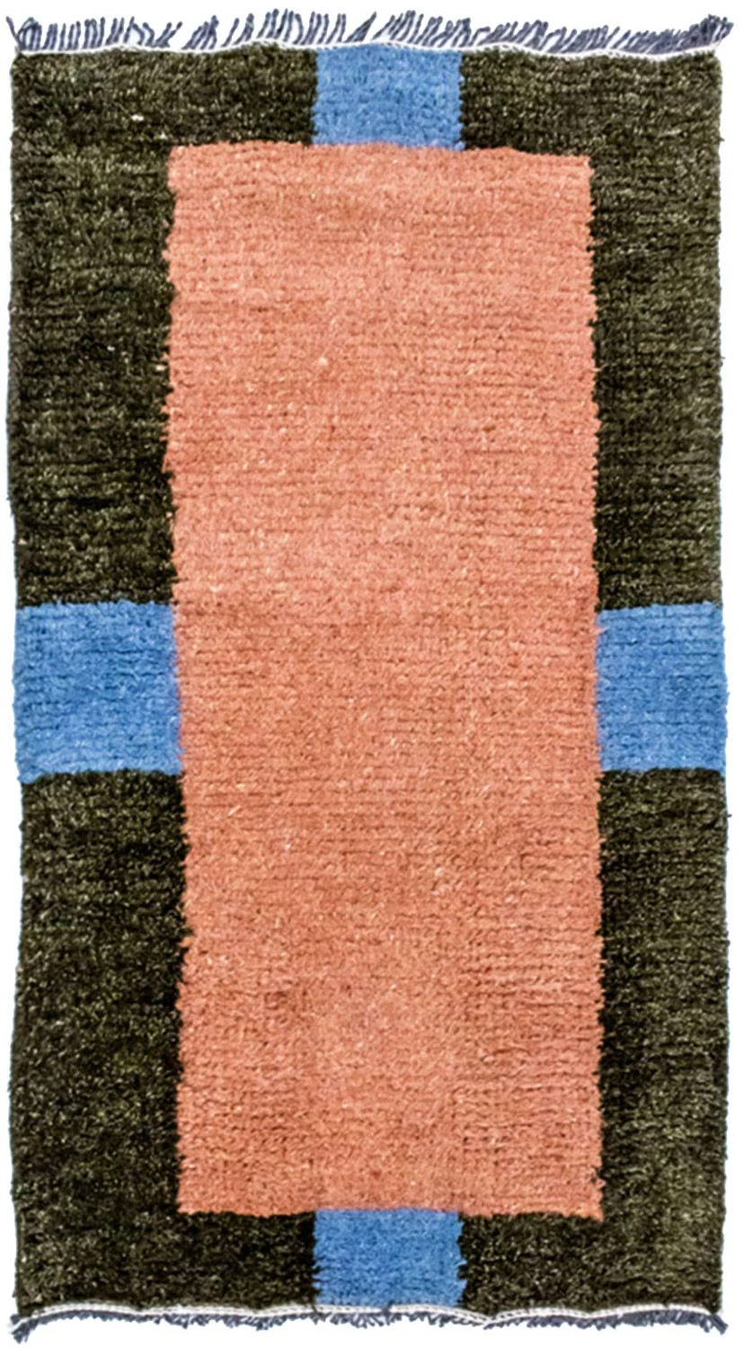 Nepal Teppich 140 x 70 cm - mehrfarbig