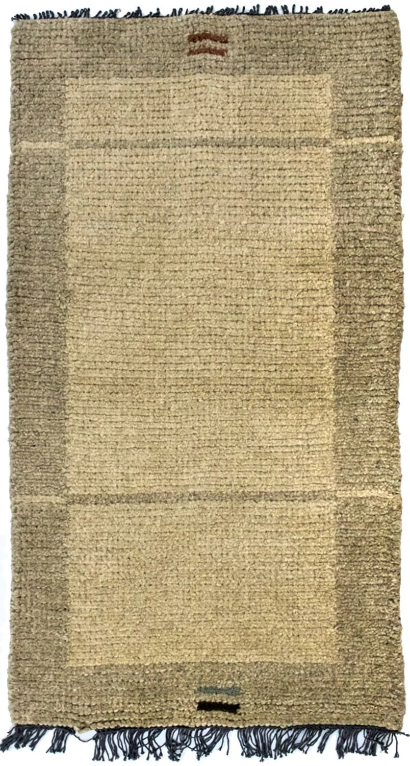 Nepal Teppich 140 x 70 cm - beige