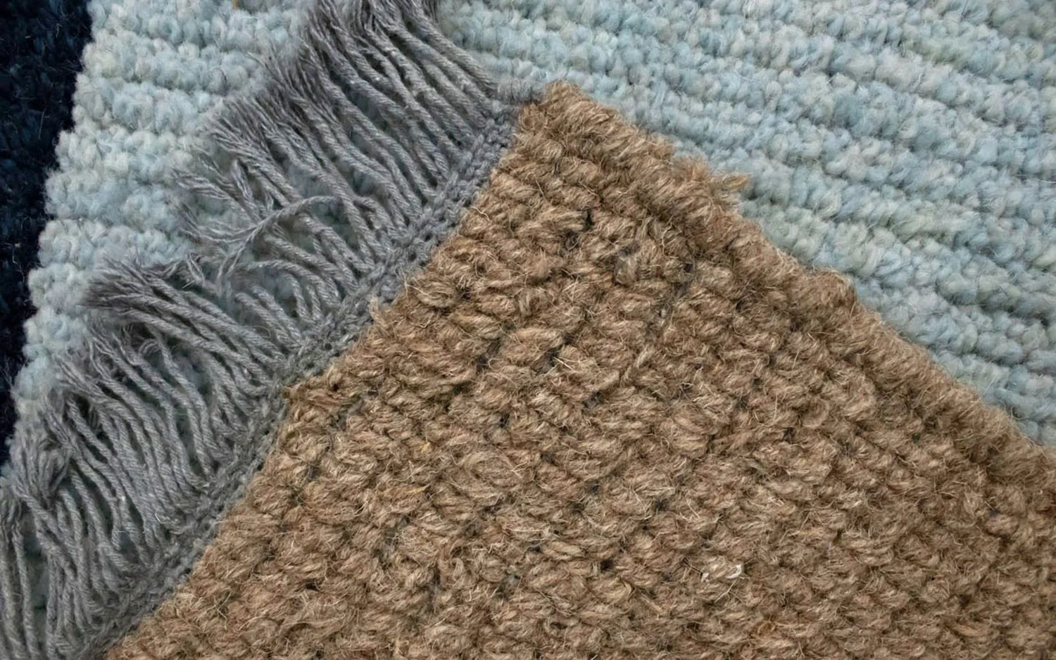Nepal Teppich 140 x 70 cm - blau - Image 3
