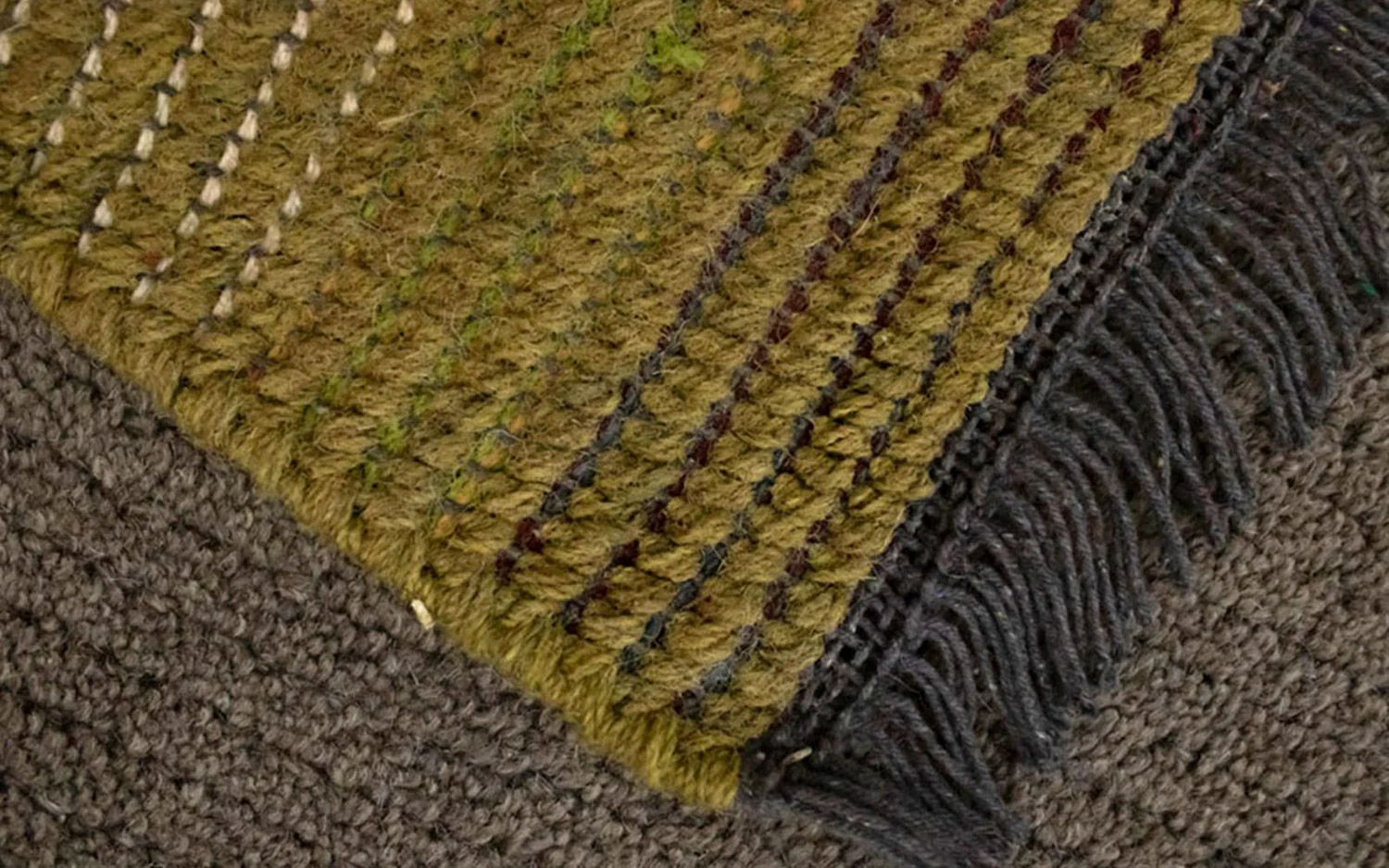 Nepal Teppich 140 x 70 cm - grau - Image 3