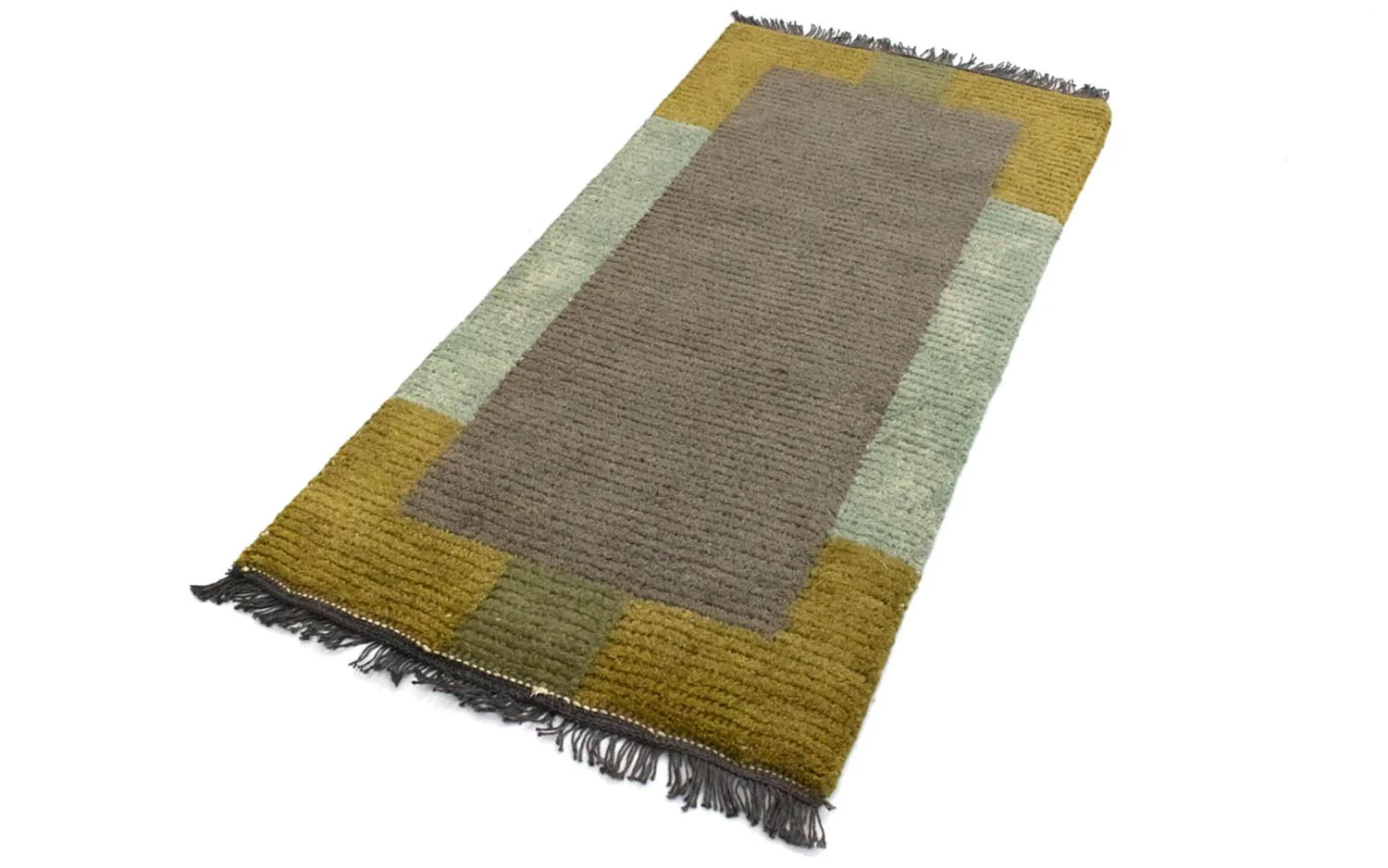 Nepal Teppich 140 x 70 cm - grau - Image 4