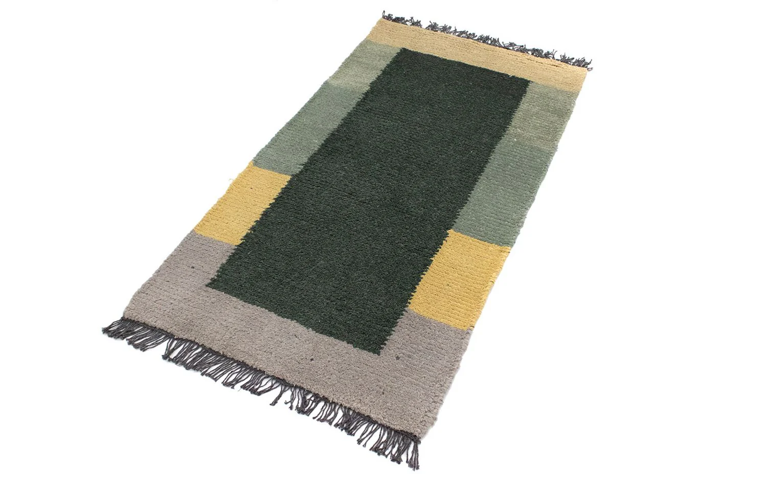 Nepal Teppich 140 x 70 cm - grün - Image 4