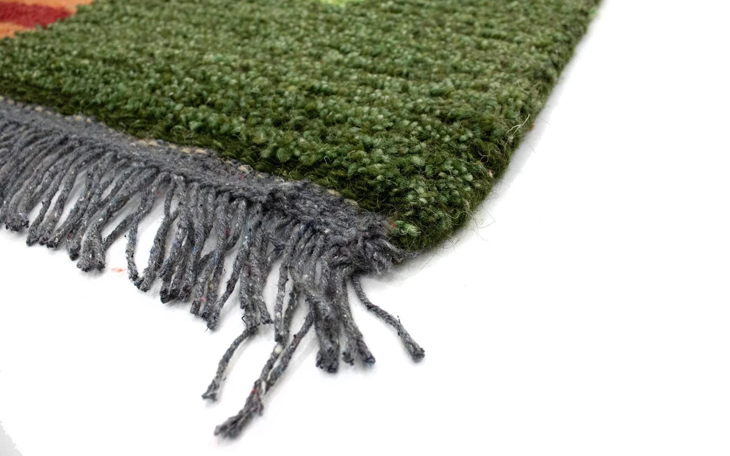 Nepal Teppich 140 x 70 cm - grün - Image 2