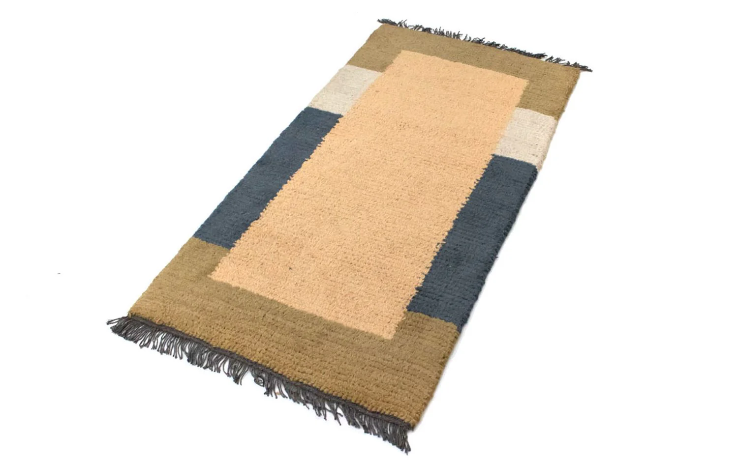 Nepal Teppich 140 x 70 cm - hellbraun - Image 4