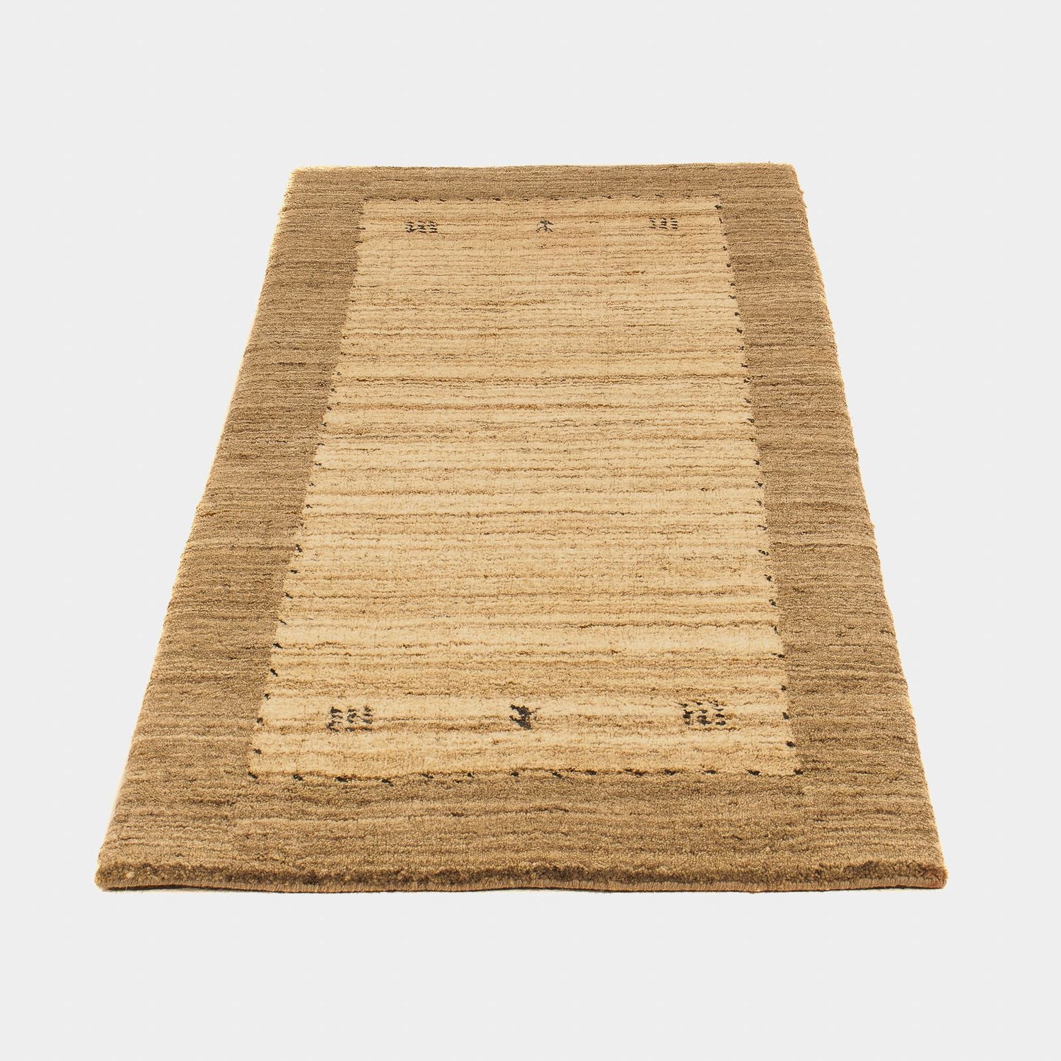 Nepal Teppich 142 x 70 cm - hellbraun - Image 5