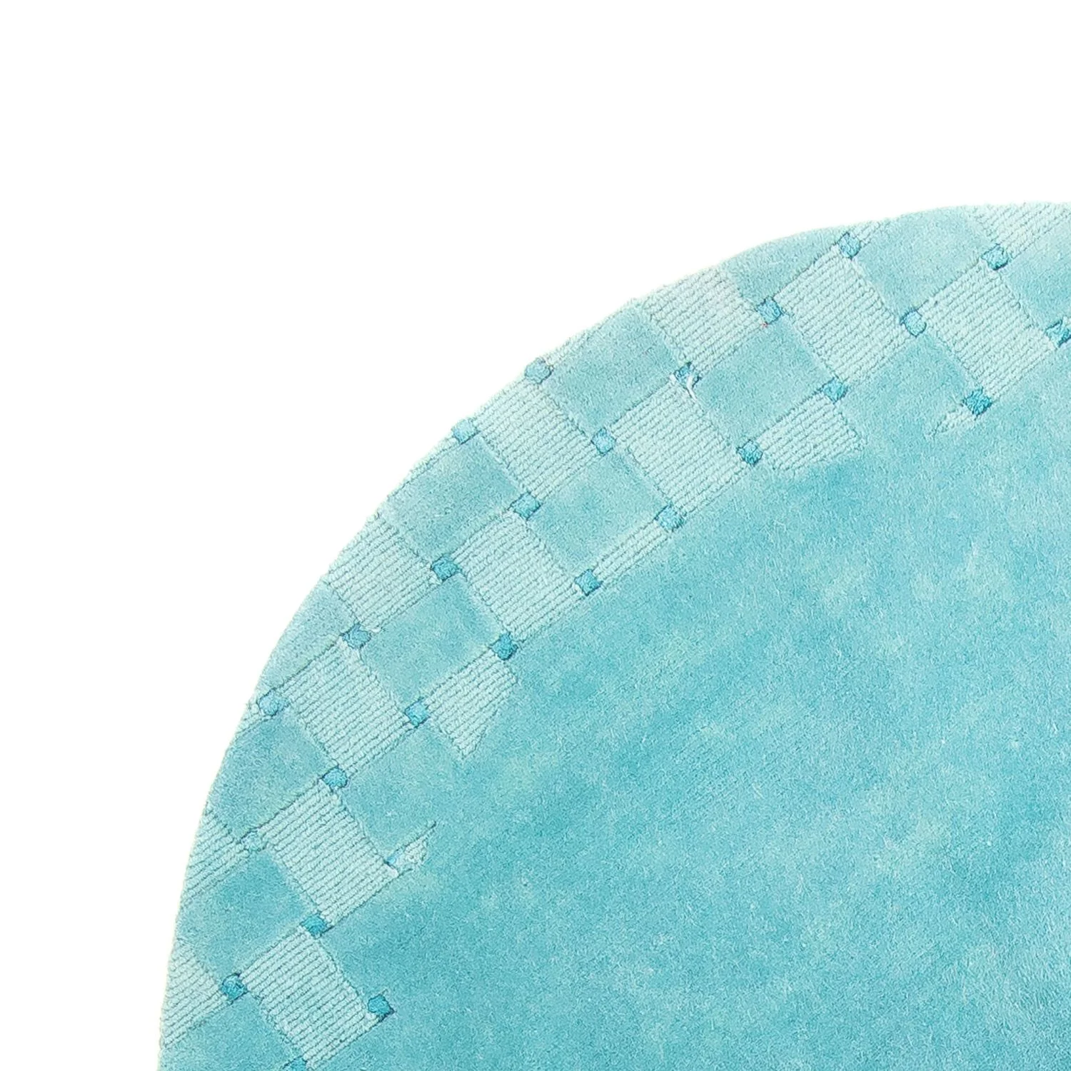 Nepal Teppich 151 x 151 cm - hellblau - Image 3