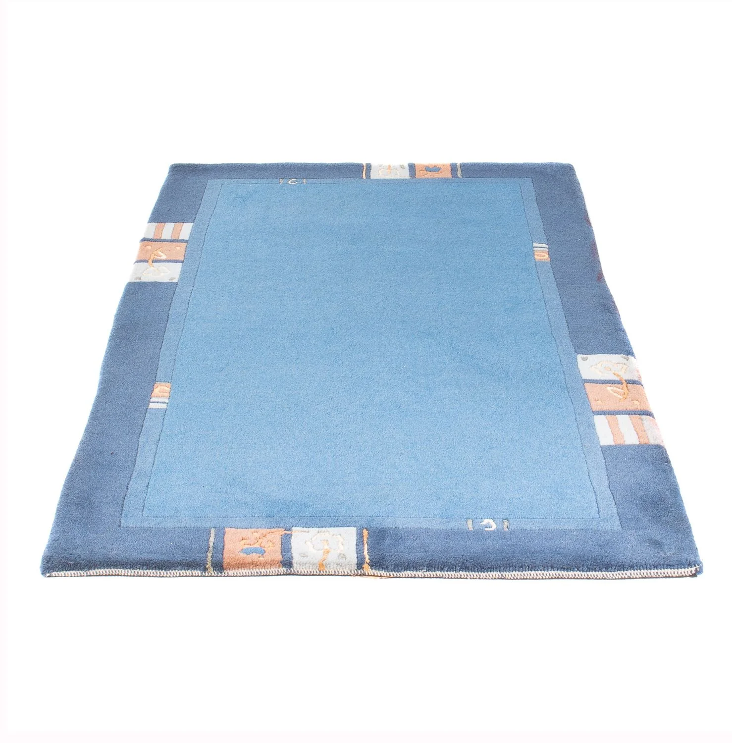 Nepal Teppich - 160 x 90 cm - blau - Image 5