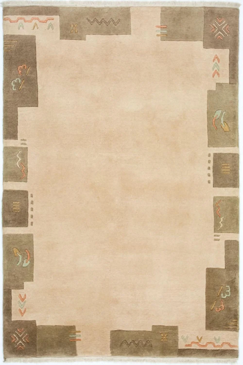 Nepal Teppich 182 x 124 cm - mehrfarbig