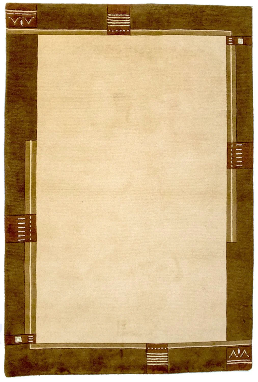 Nepal Teppich 197 x 143 cm Teppichbrücke