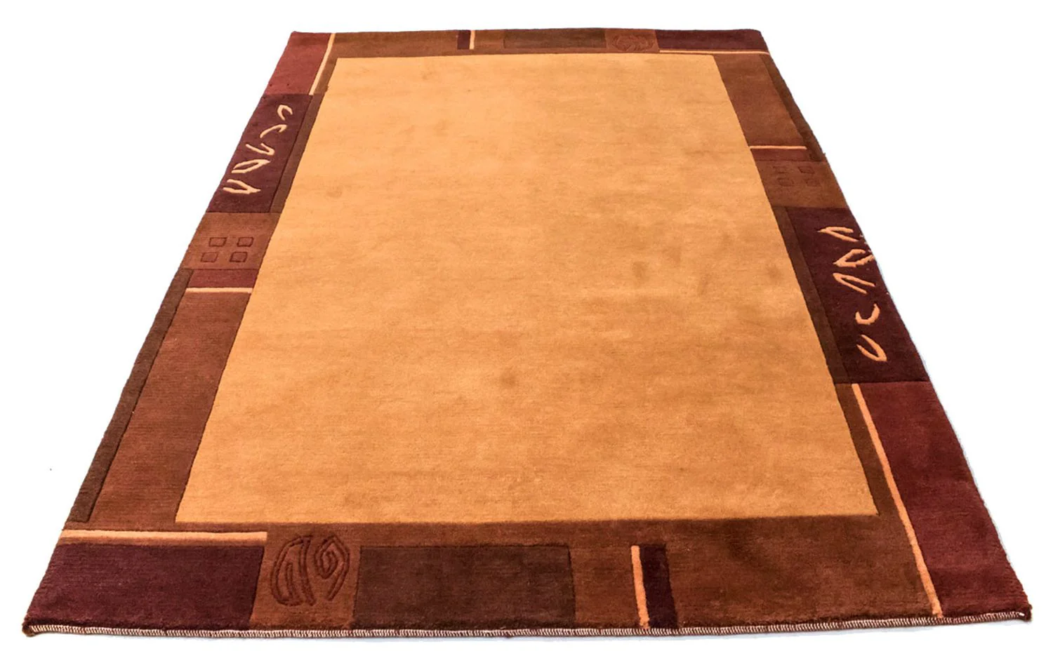 Nepal Teppich 201 x 146 cm - orange - Image 4
