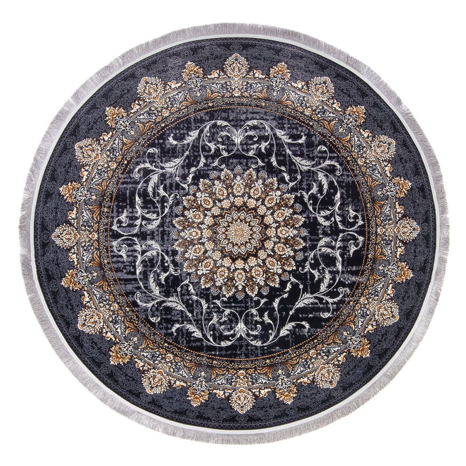 Orientalischer Webteppich - Saffron Sensations - rund